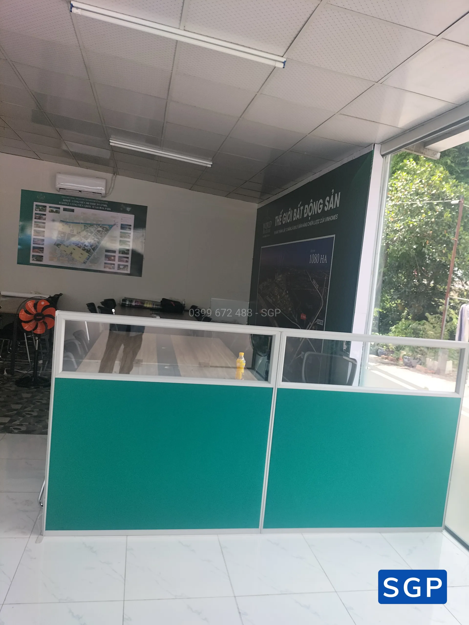 Lắp vách ngăn lửng cho công ty bất động sản ở Hóc Môn - 13