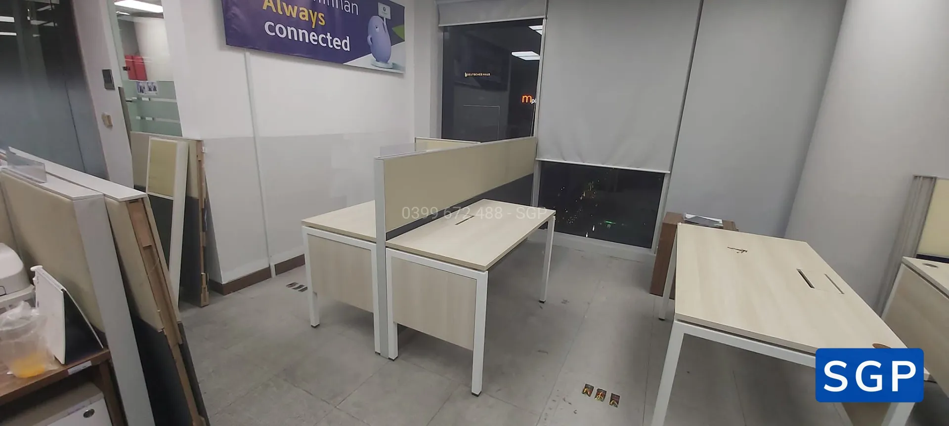 lắp đặt vách ngăn nỉ 2 múi cho công ty tại Long An - 2