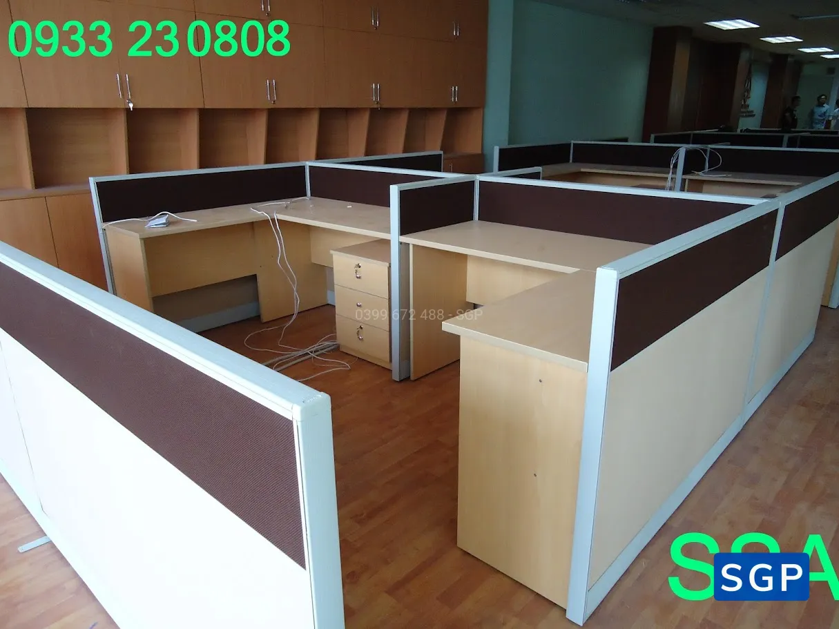sản xuất và lắp đặt hoàn thiện vách nỉ 2 múi cho công ty văn phòng - 3