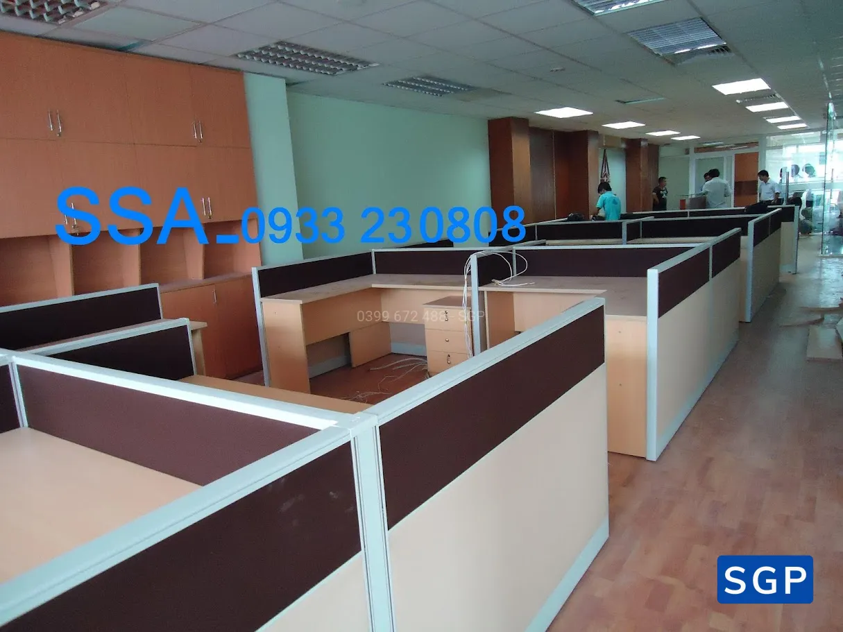 sản xuất và lắp đặt hoàn thiện vách nỉ 2 múi cho công ty văn phòng - 4