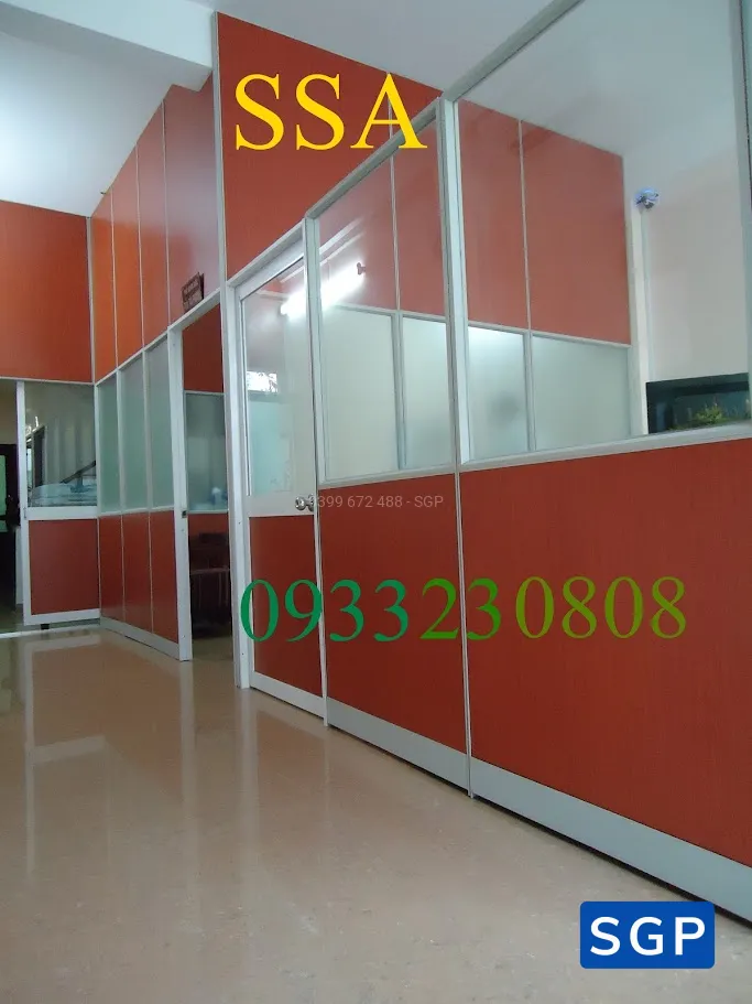 Sản xuất và lắp đặt vách gỗ khung nhôm ngăn phòng - 3