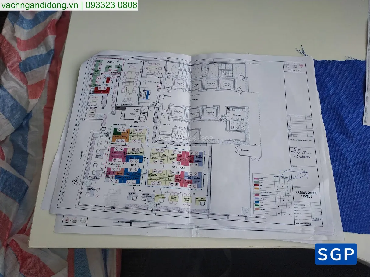 Sản xuất và lắp đặt vách nỉ - 7