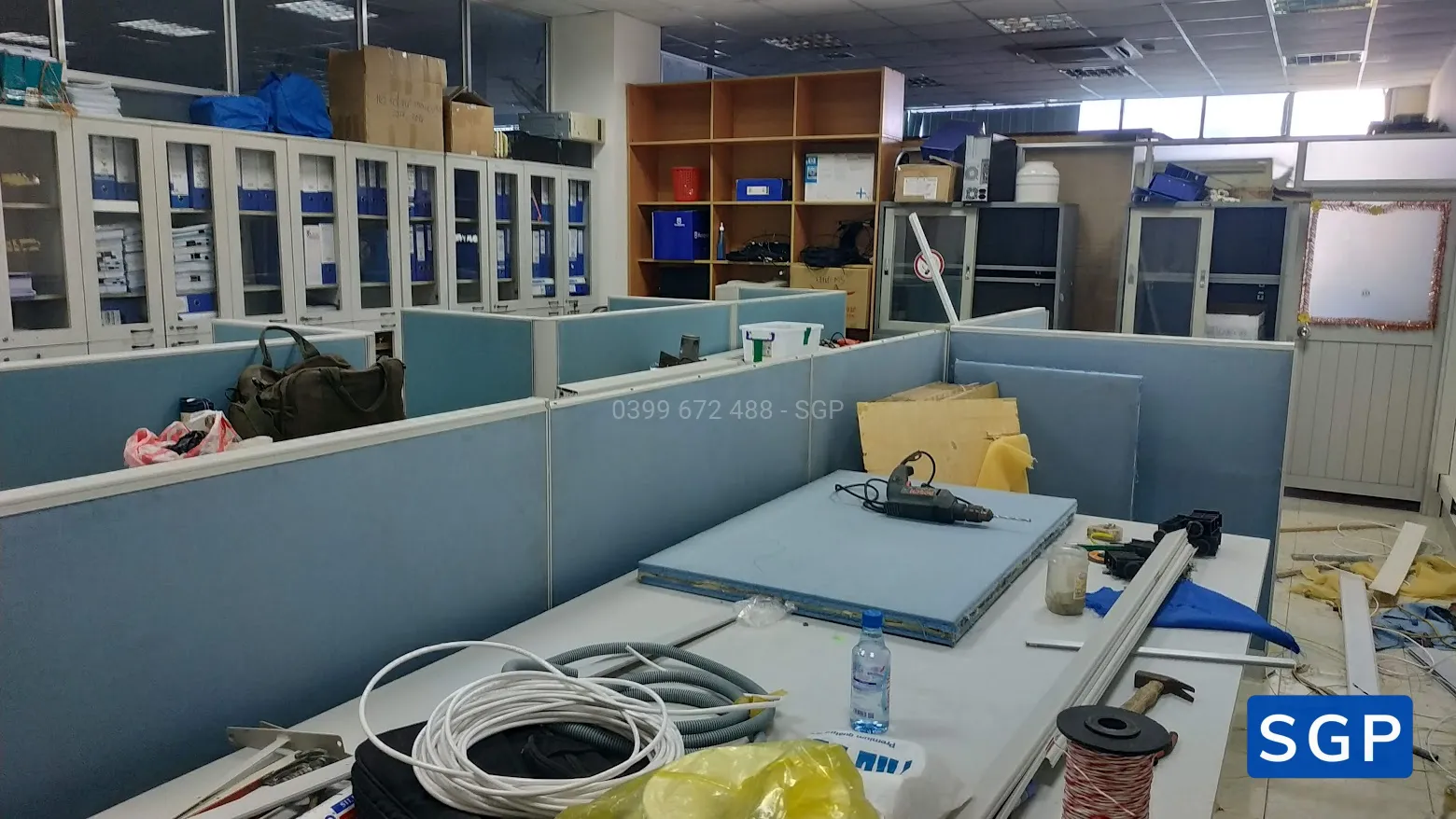 bọc lại vách ngăn nỉ cho công ty VNPT - 2