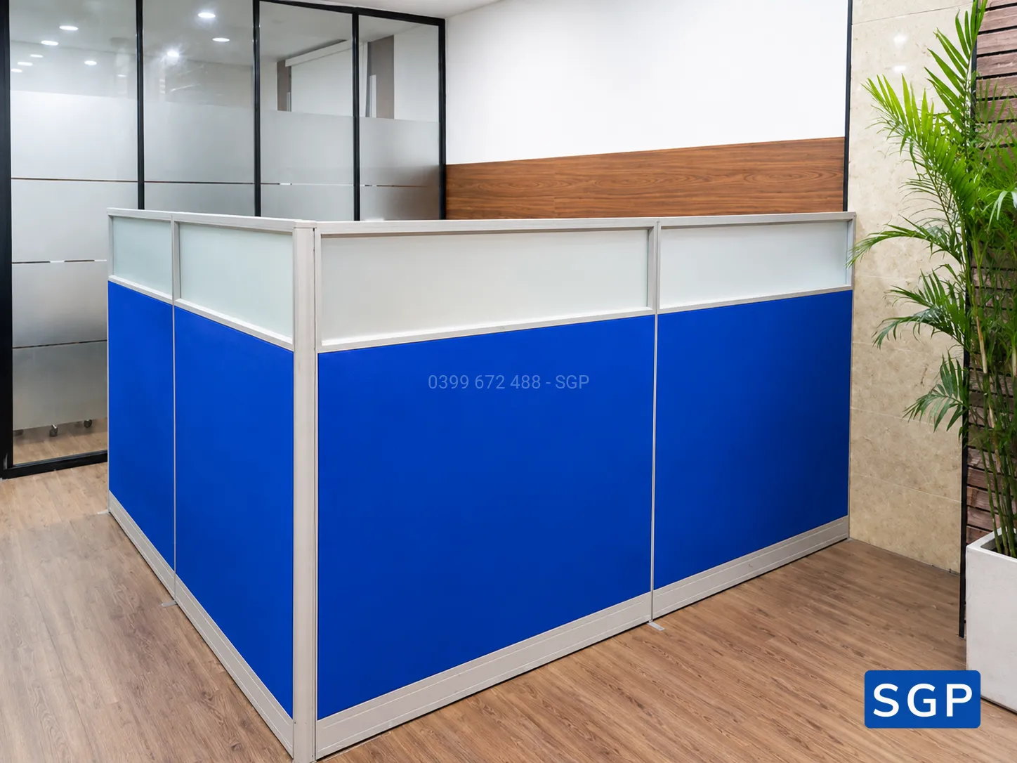 SSA lắp đặt vách ngăn nỉ kính  - 3