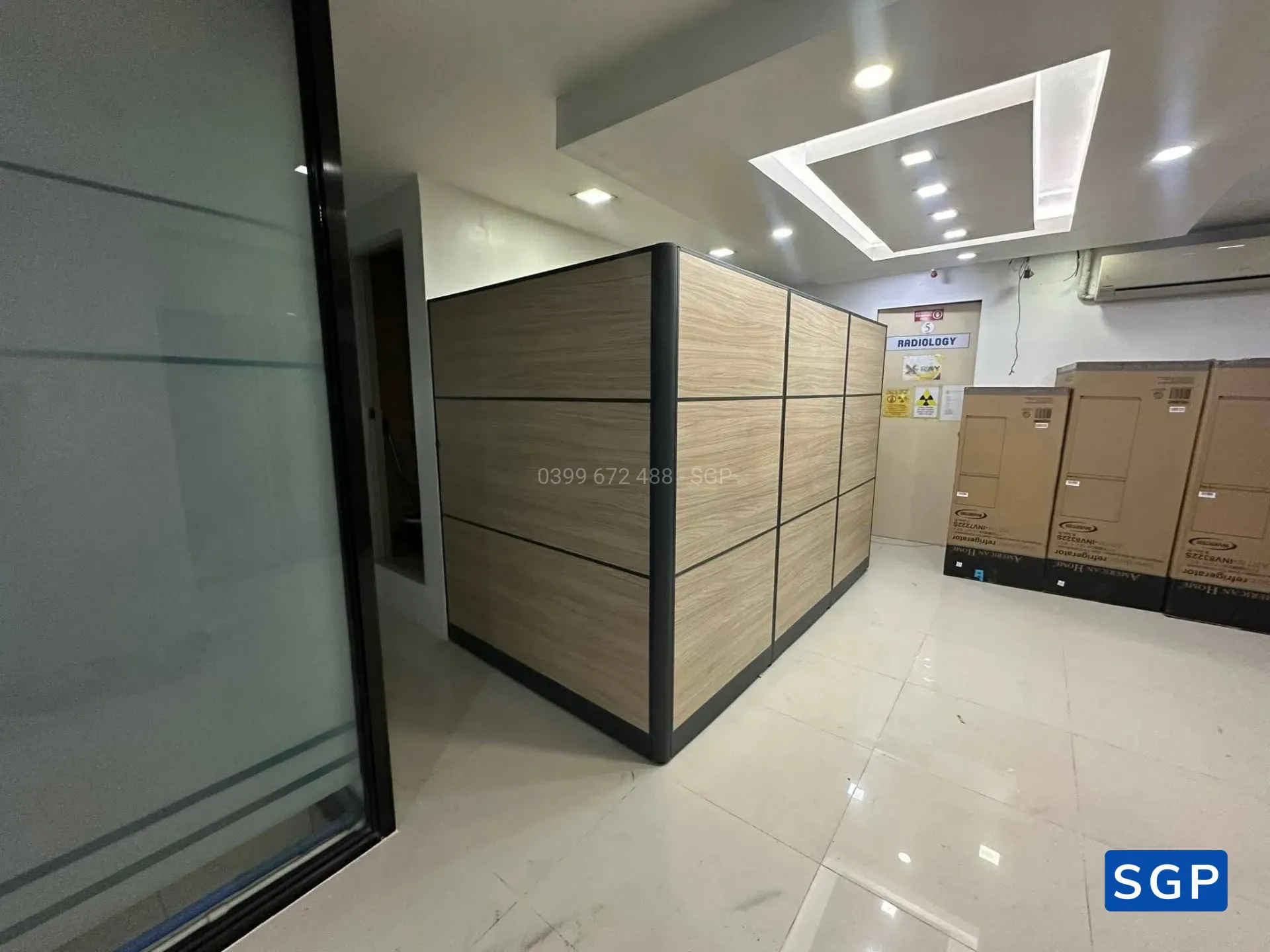 vách ngăn lửng vân gỗ - 3