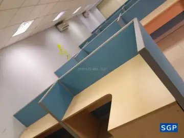 lắp đặt hoàn thiện vách nỉ cho công ty ở quận 5