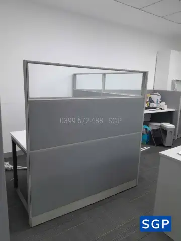 Hoàn thiện vách ngăn lửng nỉ kính