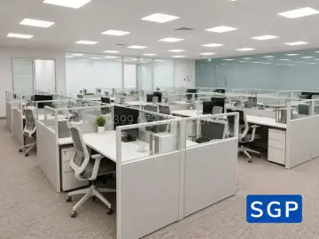 vách nỉ kính cho văn phòng