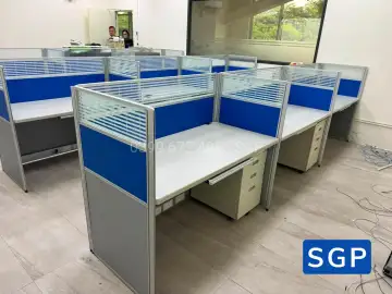 Lắp đặt hoàn thiện vách ngăn bàn làm việc